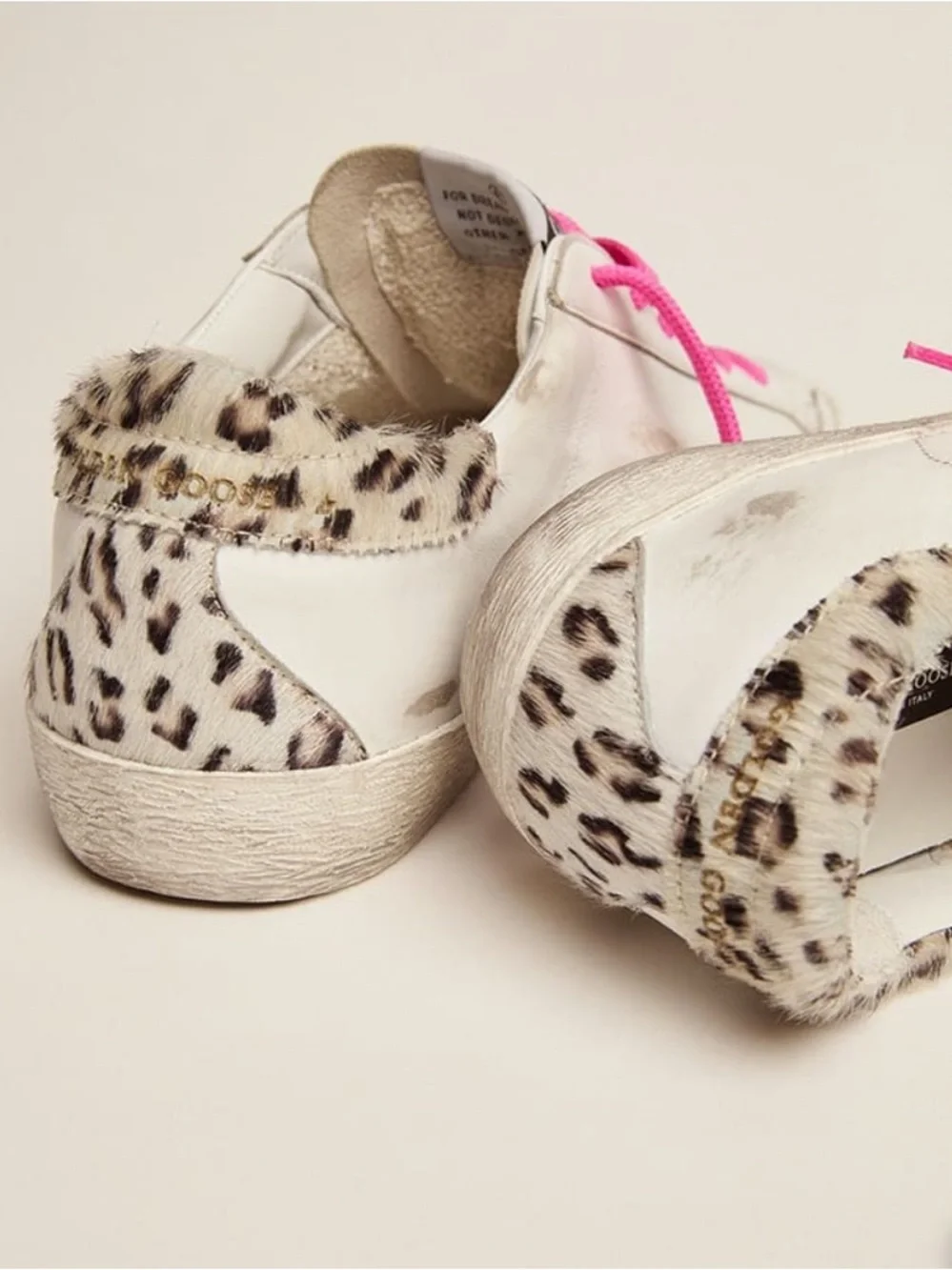 Super Star Classic Pink Laces Leopard Heel - Picture 4 of 4